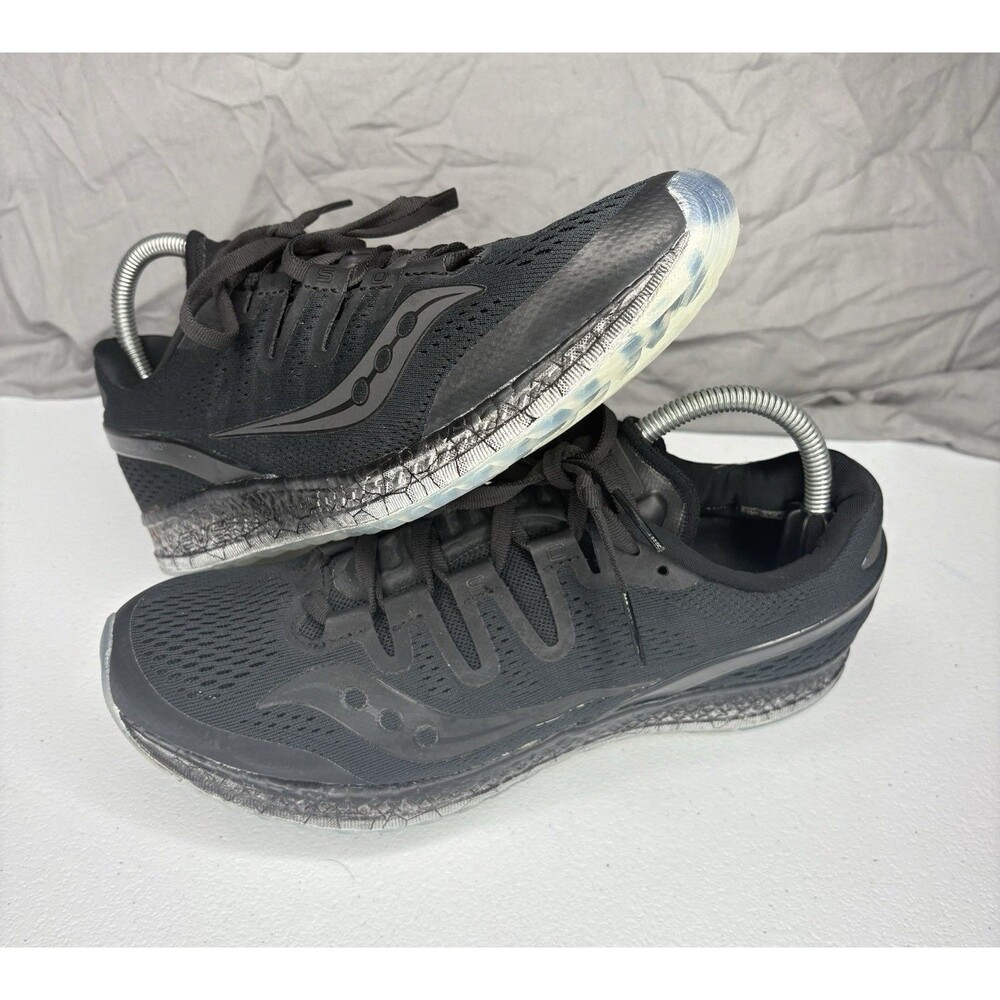 Saucony Freedom ISO Mens Running Walking Shoes Black Athletic Sneakers Size 9.5